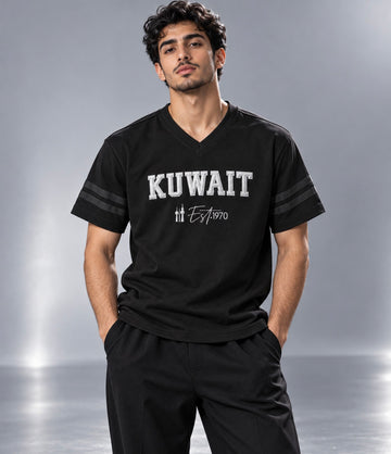 Kuwait Varsity Jersey — Black Edition